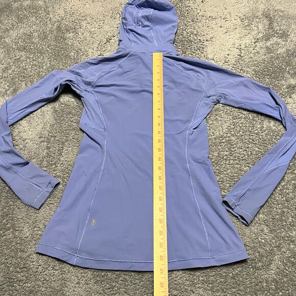 Lululemon Runbeam Hoodie Womens Small ?? Purple Lightweight Running Hair Hole - Picture 7 of 7